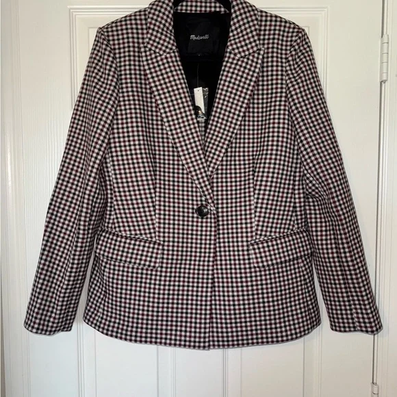 Madewell The Alston Plaid Blazer Jacket - Picture 5 of 16